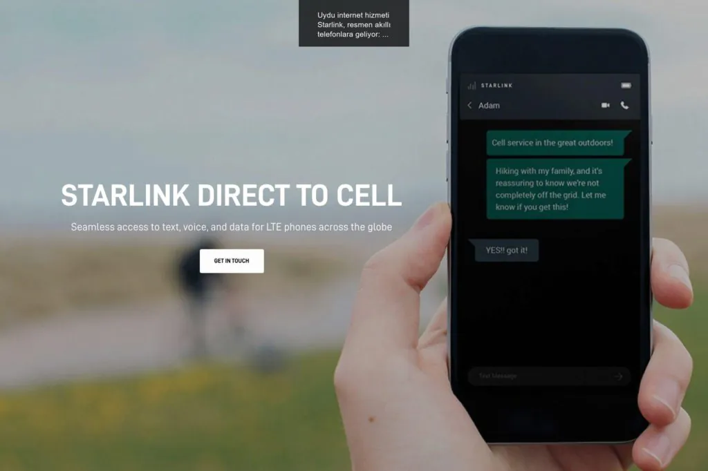 SpaceX Şirketinin Uydu İnternet Hizmeti Starlink Akıllı Telefonlara Geliyor